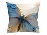 Poszewka satynowa 40x40 cm niebieskie motyle 12410 satynlove premium